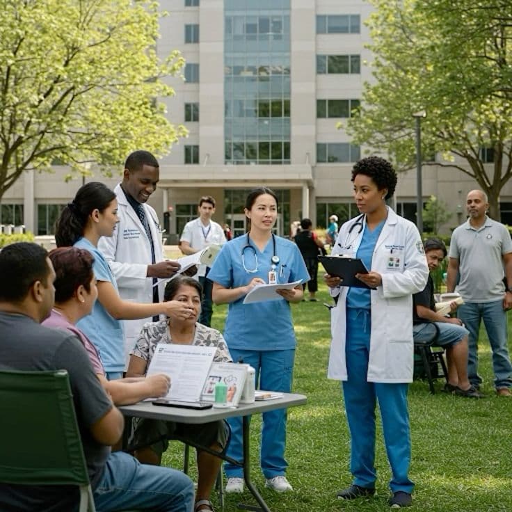 Community and public health services microscope